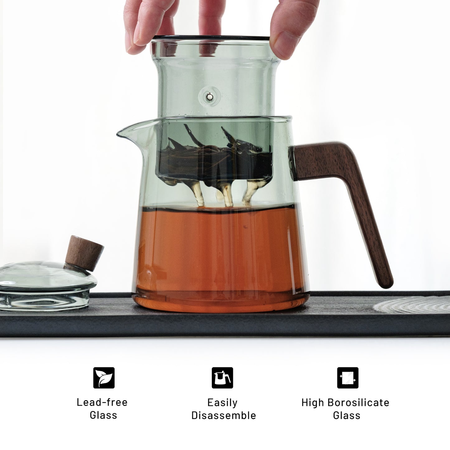 Premium 500ml Glass Teapot